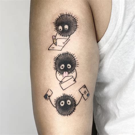 spirited away soot sprites tattoo|Soot Sprite Tattoo Ideas Inspired by Studio Ghibli